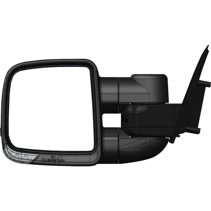 Clearview Compact Towing Mirrors, Chrome Pair C-FD-EV-Hjec