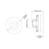 Nordic C400 Corona Tail Light Stir Snap In 983-100B