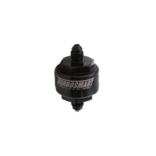 Turbosmart Billet Turbo Oil Feed Filter 44m -4 AN (Black)