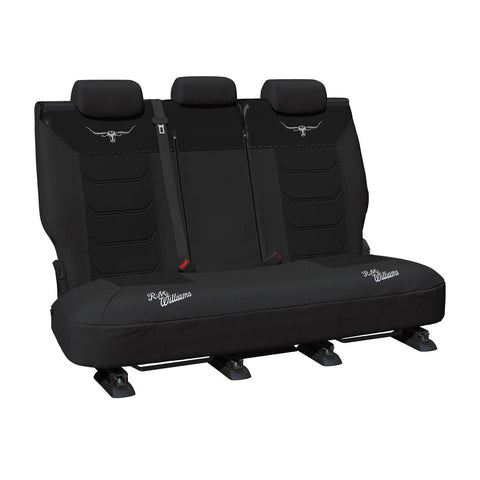 R.M. Williams Rear Car Seat Cover Mesh Black - Single