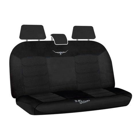 R.M. Williams Rear Car Seat Cover Mesh Black - Single