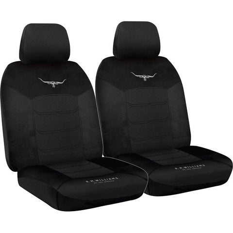 R.M. Williams Front Car Seat Covers Polyester, Mesh Black