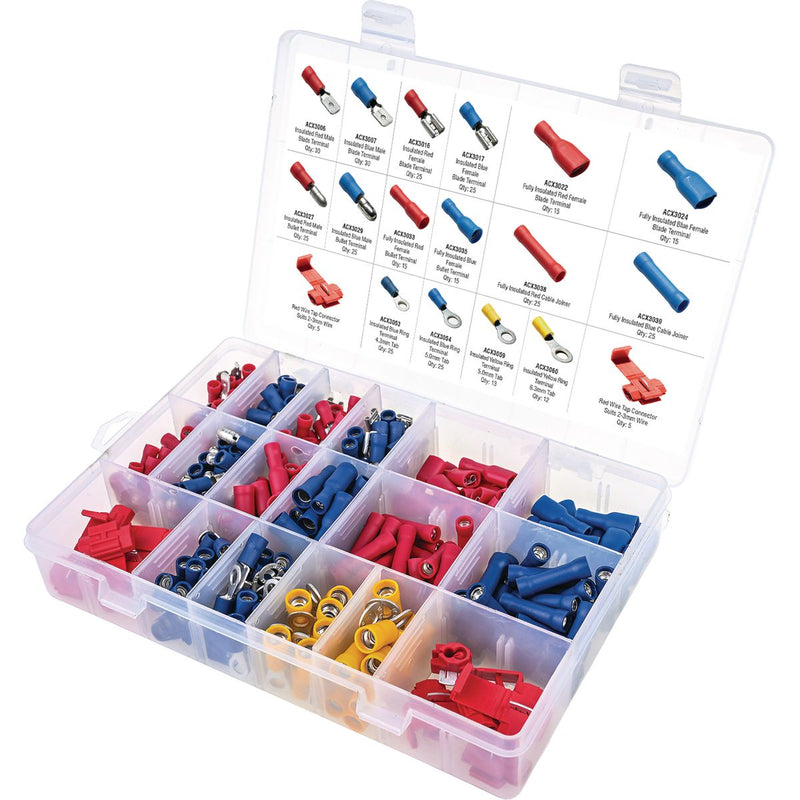 OEX Crimp Terminal Assortment Kit 355 Pieces ACX3102