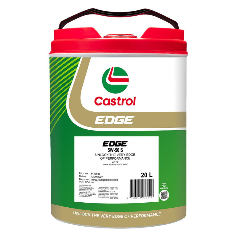 Castrol Edge 5W-50 S Engine Oil 20L 3436638