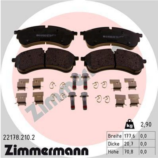 Zimmermann Brake Pad Front Set 22178.210.2