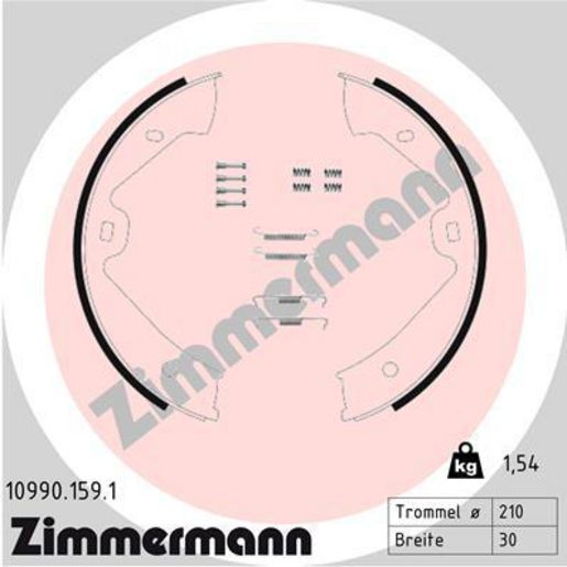 Zimmermann Brake Pad Set 10990.159.1