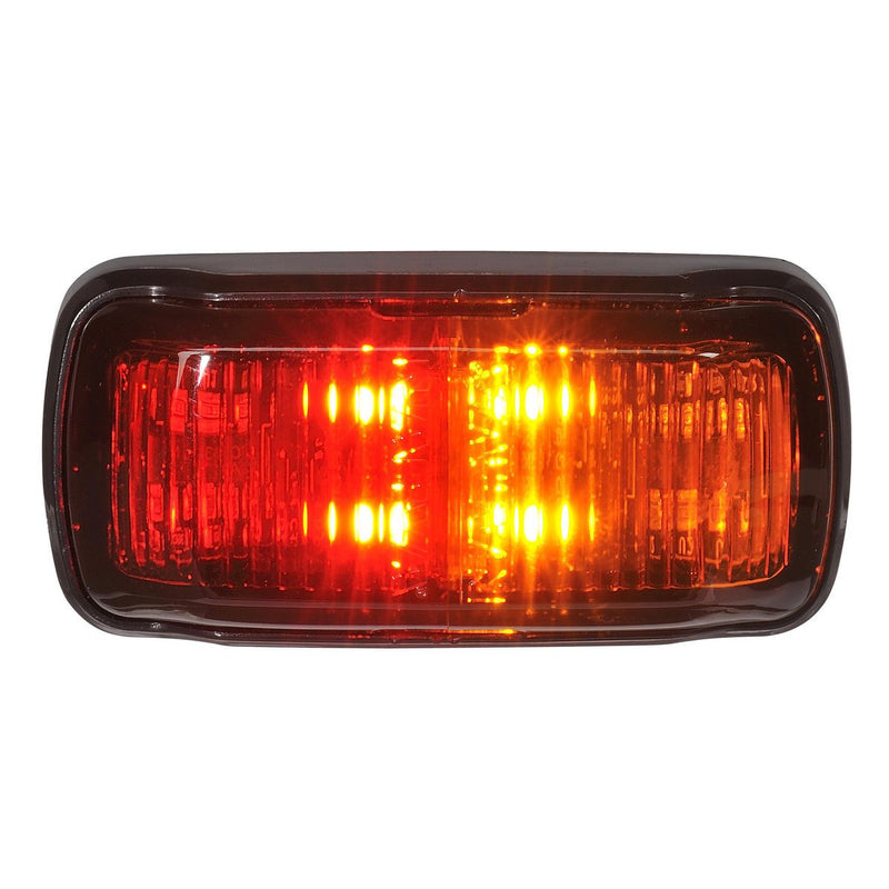 Narva Model 64 Side Marker Lamp (Red/Amber) Black Base