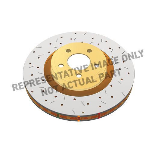DBA 4000 Crossdrilled Slotted Black Hat DBA42074BLKXS