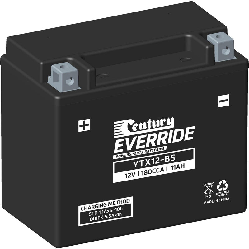 Century Batteries Motorcycle Battery Ytx12-Bs YTX12-BS