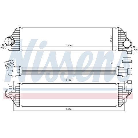 Nissens Intercooler 96501