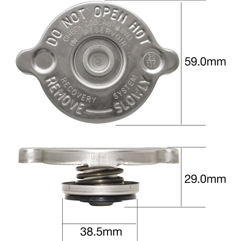 Tridon Radiator Cap 13 PSI - 90 KPa Metal Bayonet 10 Pack