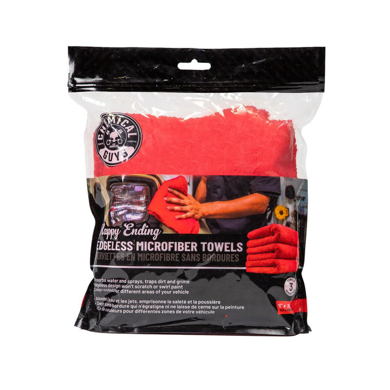 Chemical Guy's Happy Ending Microfiber Towel 3 Pack