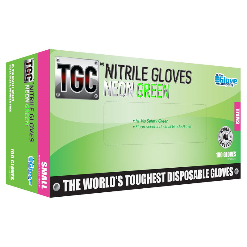 The Glove Company TGC Neon Green Nitrile Disposable