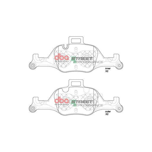 DBA Street Performance Brake Pad Set DB15219SP