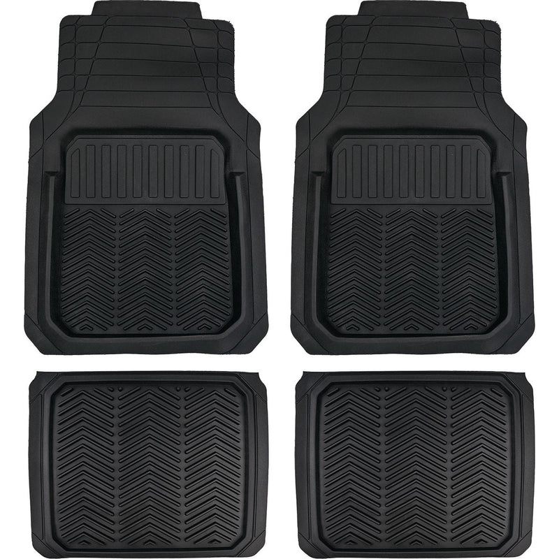 Maxi Trac 4Pc Deluxe Deep Dish Floor Mat Black MTM4B1