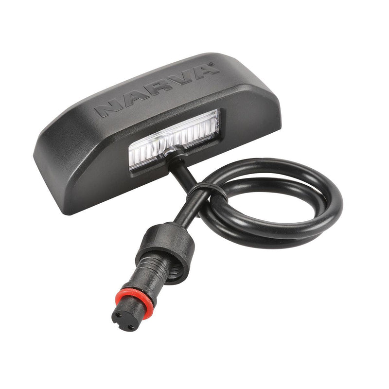 Narva 9-33 Volt LED License plate lamp in Charcoal Black