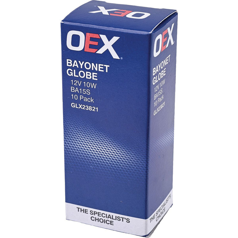 OEX 12V 10W R10W Bayonet Globe - BA15S GLX23821