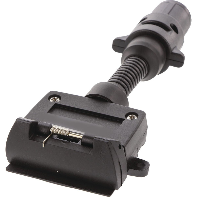 OEX Trailer Adaptor 7 Pin Small Round (Car) To 7 Pin Flat
