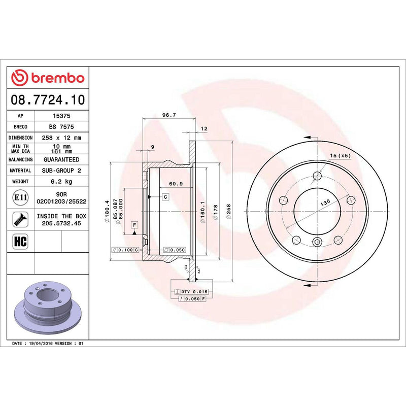 Brembo Brake Disc 08.7724.10