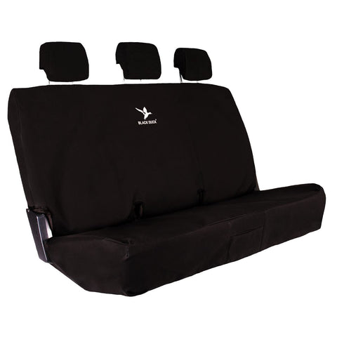 Black Duck Rear Bench Seat Cover, Canvas Black - Single