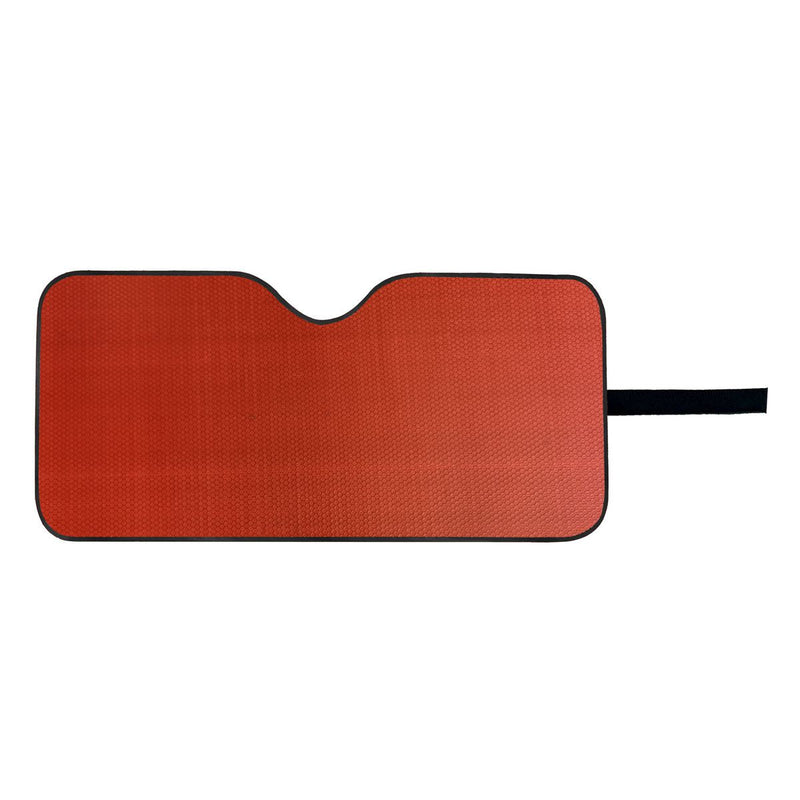 Gear Up Front Accordion Red Car Sunshade - Medium Guscpm