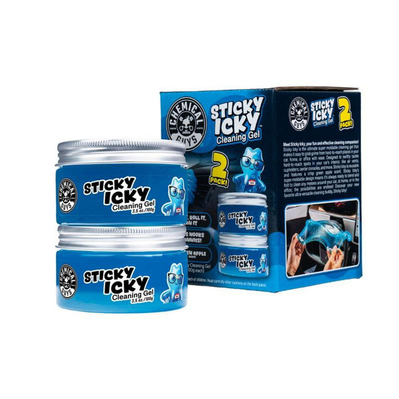 Chemical Guys Sticky Icky Cleaning Gel - Green Apple 2 Pk