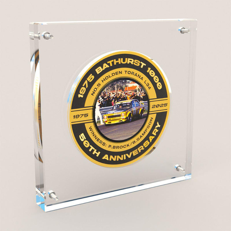 1975 Bathurst 1000 Winner - 50th Anniversary Medallion