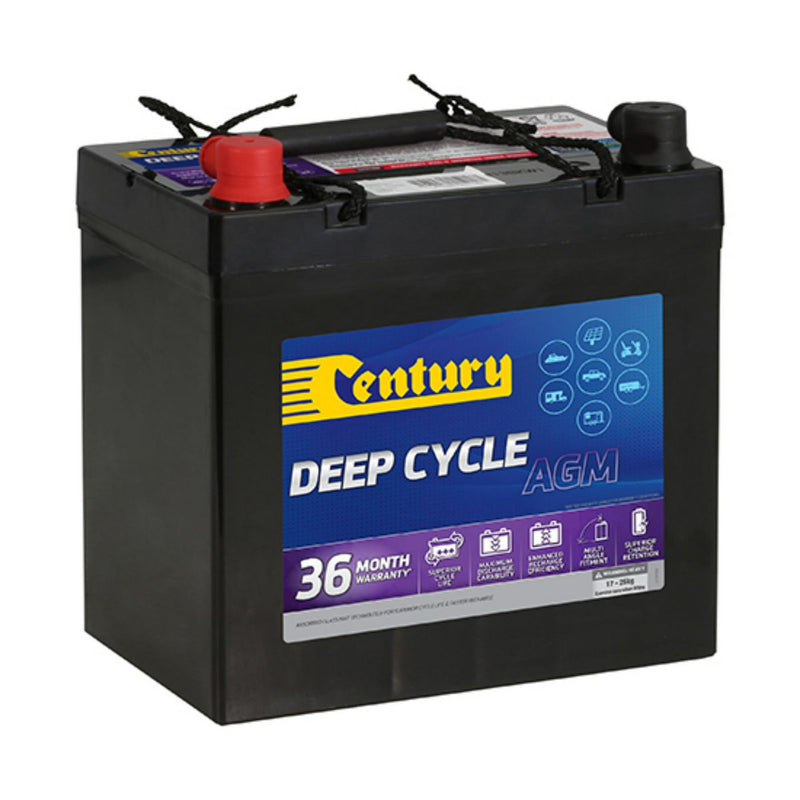 Century 12V Deep Cycle AGM 58 Ah Battery 36M Warranty