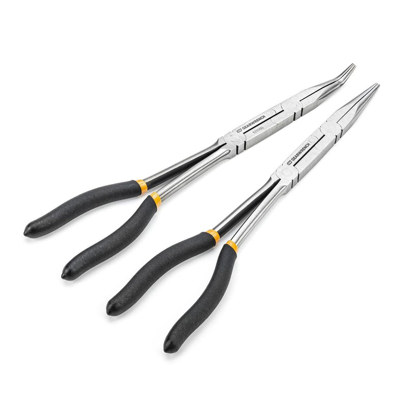 Gearwrench 2 Piece Double-X Straight and 45 Plier Set