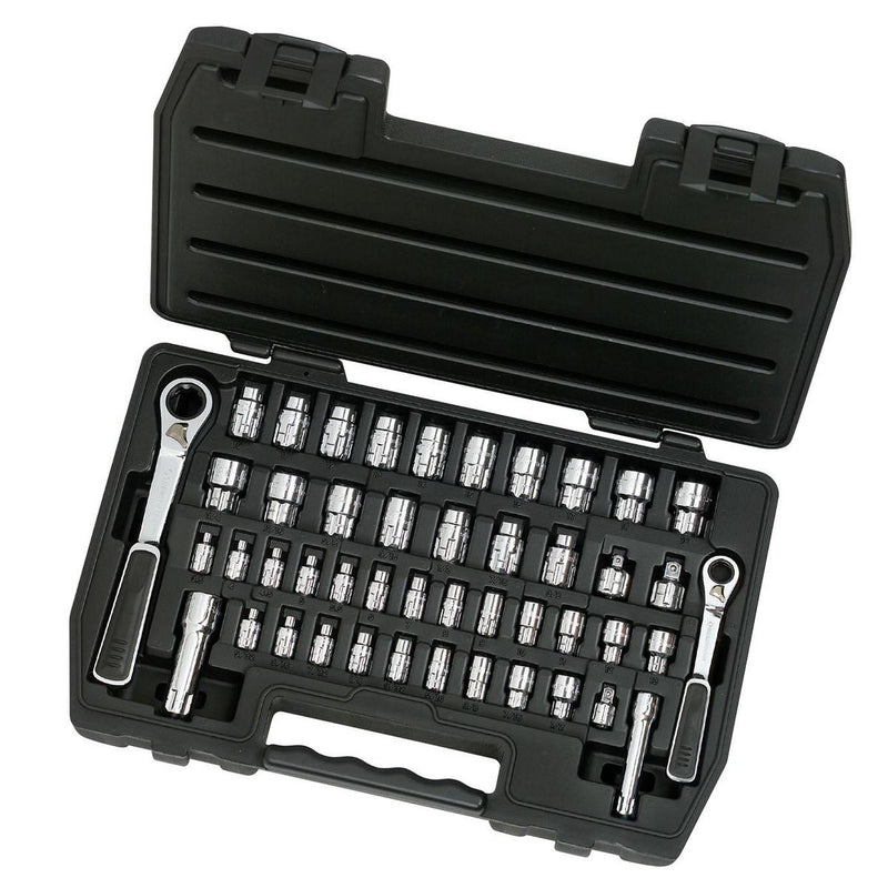 Gearwrench 46 Pc. 1/4in & 3/8in Drive Pass-Thru 6 Point