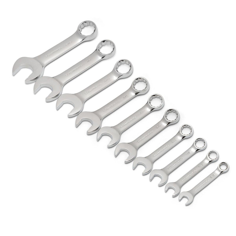 Gearwrench 10 Piece 12 Point Stubby Combination SAE