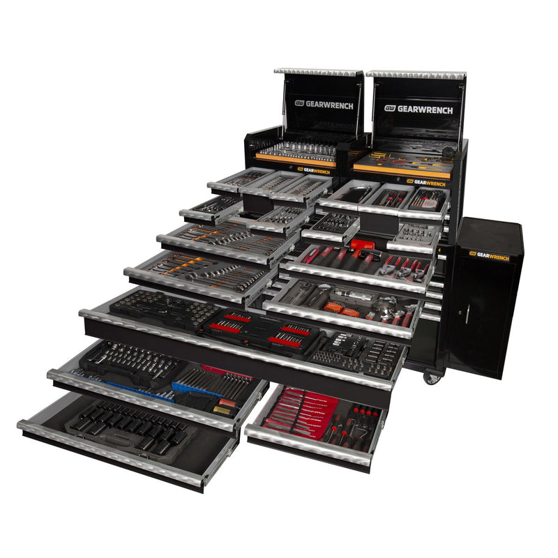 Gearwrench 657 Piece Combination Tool Kit + 28in Chests