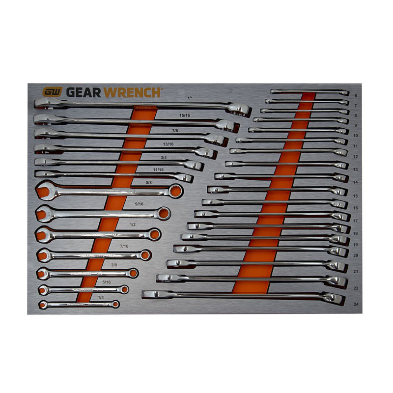 Gearwrench 31 Pc Combination Long Pattern Wrench Metric &