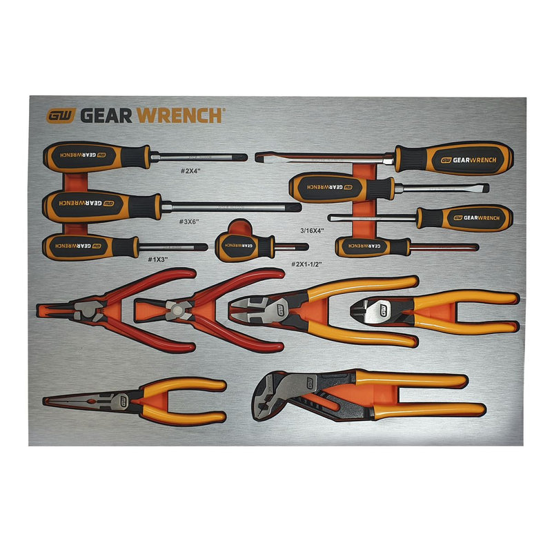 Gearwrench 14 Pc. Screwdrivers & Pliers Set in EVA Tray