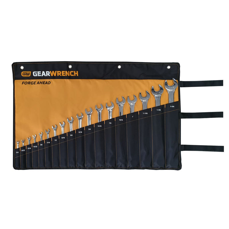 Gearwrench 18 Pc. 12 Point Long Pattern SAE Combination