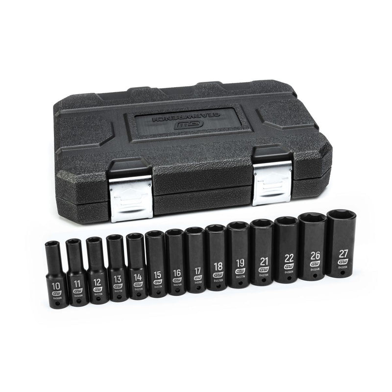 Gearwrench 14 Pc. 1/2in Drive 6 Point Deep Impact Metric
