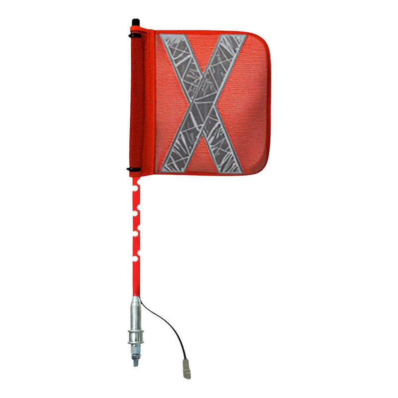 Safety Aerials Australia 0.6mtr Red Full Pole LED 12V