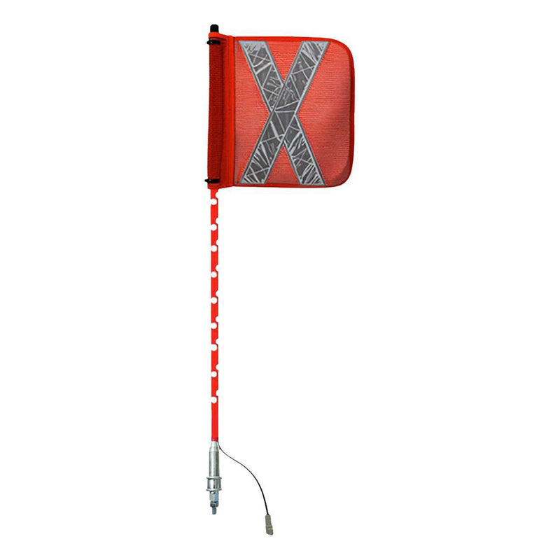 Safety Aerials Australia 0.9mtr Red Full Pole LED 12V