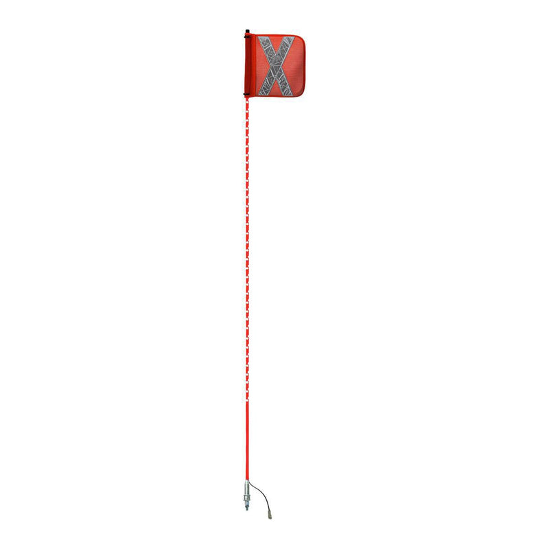 Safety Aerials Australia 2.4mtr Red Full Pole LED 12V
