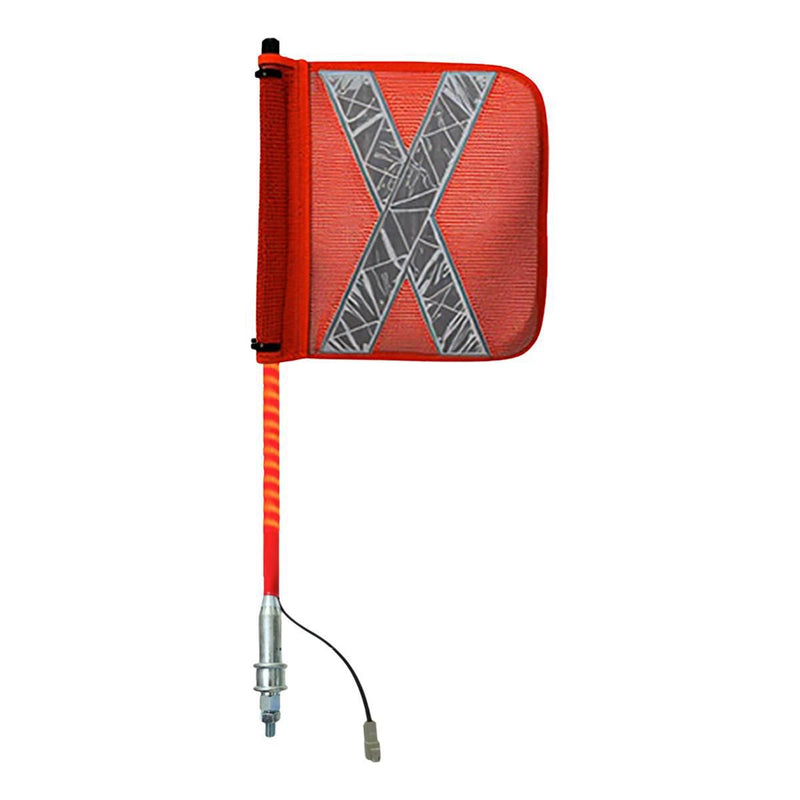 Safety Aerials Australia 0.6mtr Red Full Pole LED 12V