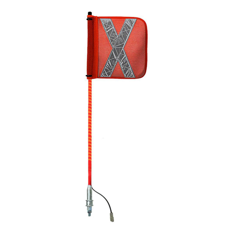 Safety Aerials Australia 0.9mtr Red Full Pole LED 12V