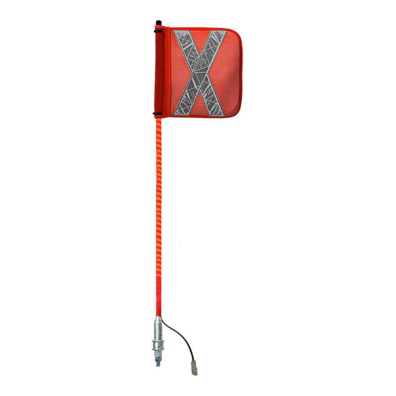 Safety Aerials Australia 1.0mtr Red Full Pole LED 12V