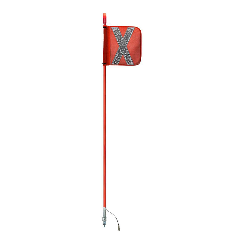 Safety Aerials Australia 1.5mtr Top Red LED Whip 12V/24V