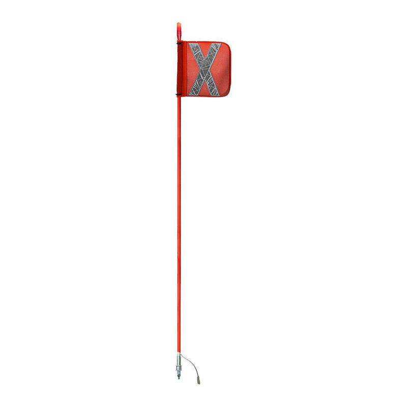 Safety Aerials Australia 2.0mtr Top Red LED Whip 12V/24V