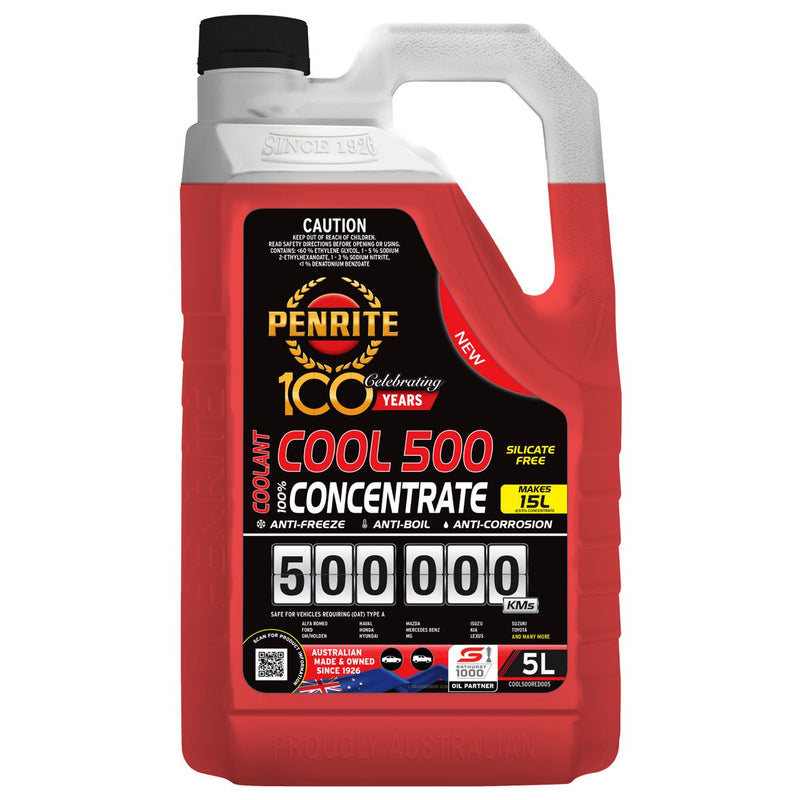 Penrite Red 500,000 KM Coolant Con 5L COOL500RED005