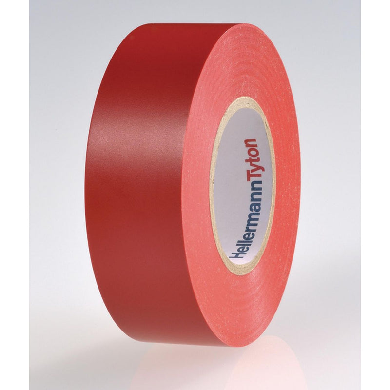 Hellerman Tyton Red Vinyl Electrical Tape 0.15mm x 18mm x