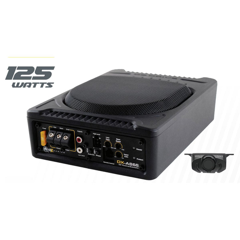 DB Drive 6.5 inch Amplified Subwoofer 125Watt DX-AS65