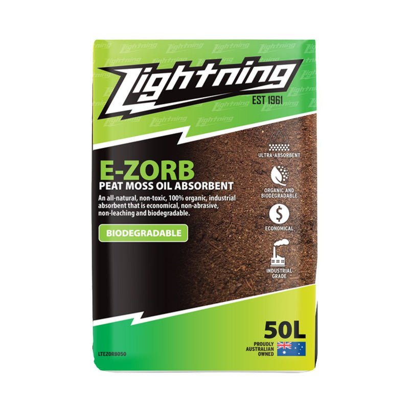 Lightning Ezorb Peat Moss Oil Absorb 50L LTEZORB050