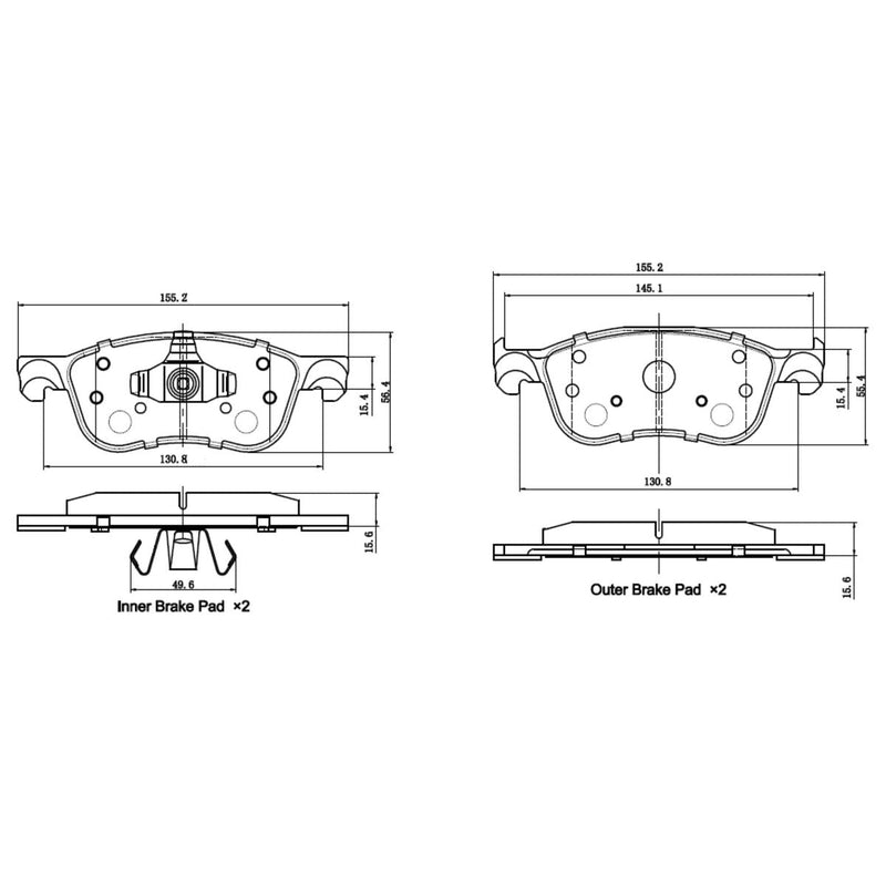 RDA Brakes GP Max General Purpose Brake Pad Set RDB2691
