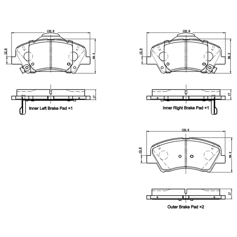 RDA Brakes Phantom Ceramic Pads RDC2648